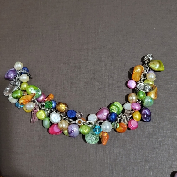 Colourful necklace and bracelet - Picture 5 of 7